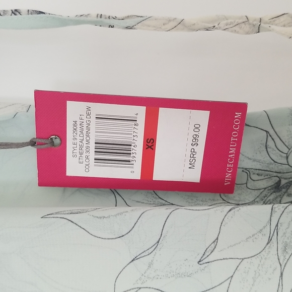 New! Vince Camuto blossom tunic size XS - Picture 3 of 9